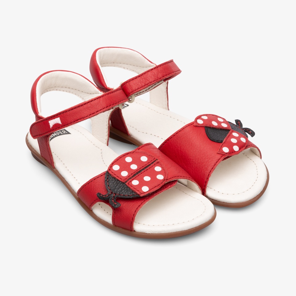 Sandalias Camper Twins Niña - Rojas | Camper Mexico + 8127HDUEM